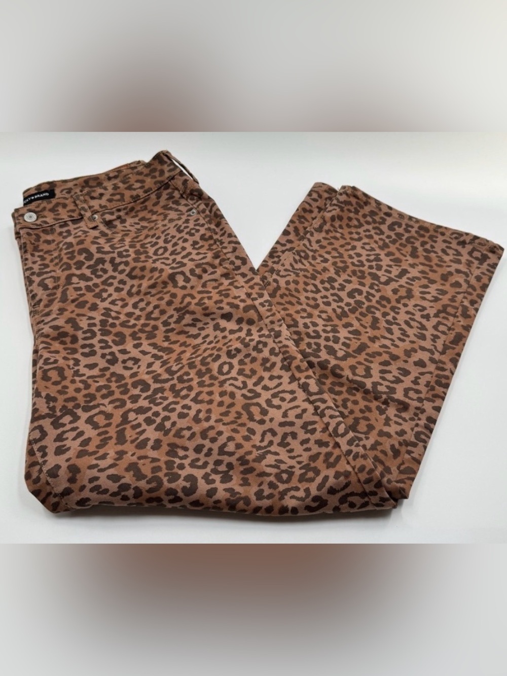 Lucky Brand Leopard Print Jeans Zipper Fly Size 12/31